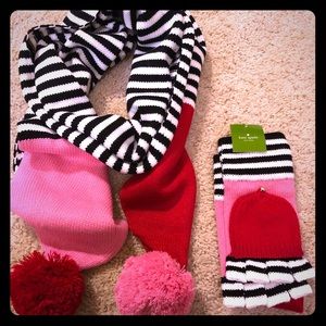 Kate Spade Scarf/Mitten Set